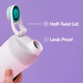 Owala Twist Stainless Steel Drinking Bottle with Screw Cap, 560 ml, Hint of Grape