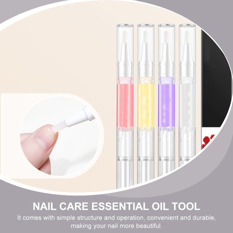 COLLBATH 4 Piezas Aceite para Uñas en Lápiz de 2ml