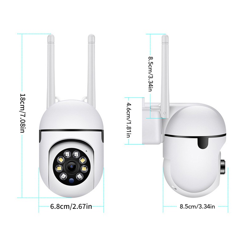 Wireless Smart Camera 1080P HD Night Vision 360° Rotation WIFI