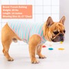 KYEESE 2 Pack Medium Dogs Shirts Striped Dog T-Shirts Soft