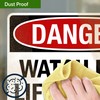 Danger Watch For Lift Trucks Sign, 10x7 Inches, 4 Mil