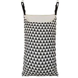 HDHYK Adjustable Space Saving Door Hanging Laundry Hamper Bag with Over Door Hooks for Dirty Laundry