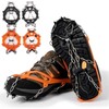 Winter non-slip 8P chain crampons, city crampons, icy roads FL8P chain crampons (black)