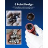 DPTOOL Half Size Lug Nut Socket Set 1/2” Drive Impact