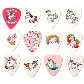 Unicorn Guitar Picks set of 12 Premium Plectrums