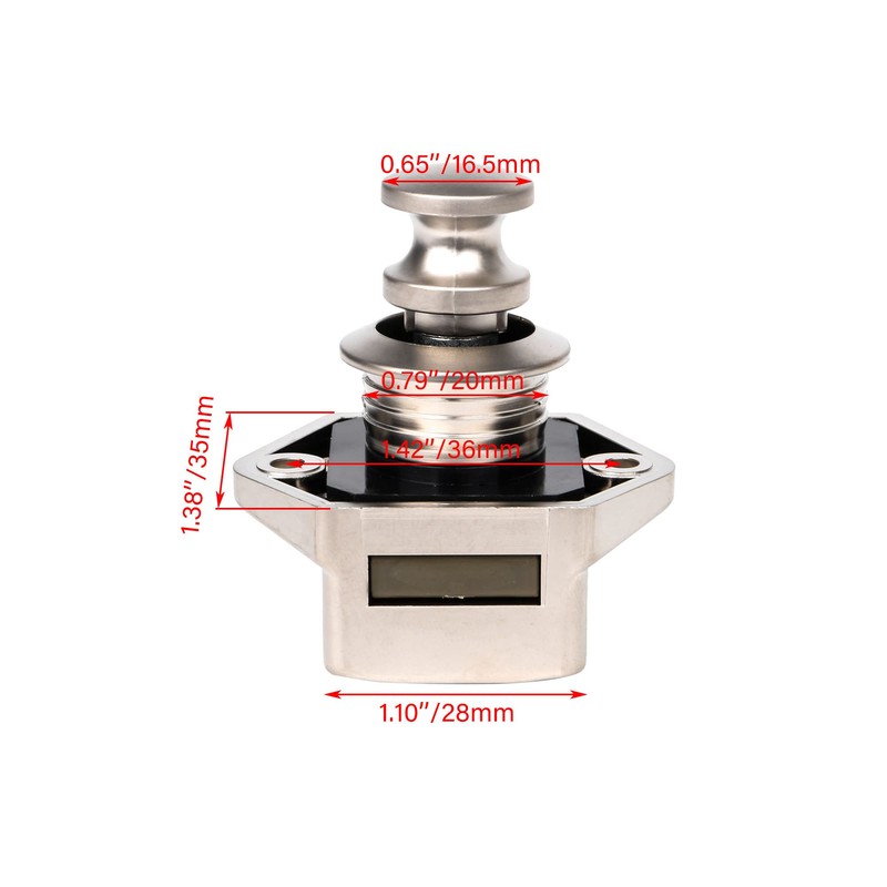 BQLZR 20mm Opening Hole Push Button Keyless Lock Latch Cupboard