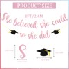 JUESMOS She Believed She Could So She Did Banner Decorations