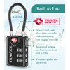 Search Alert TSA Approved Travel Combination Luggage Cable Locks for