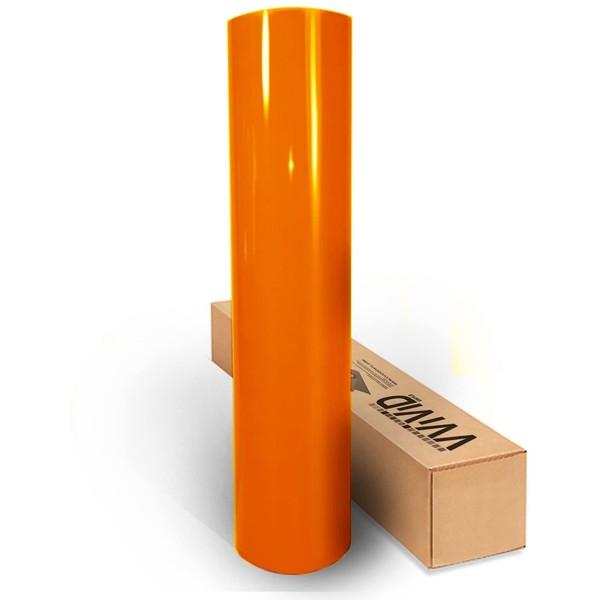VViViD Orange High Gloss Realistic Paint-Like Microfinish Vinyl Wrap Roll XPO Air Release Technology (1ft x 5ft)