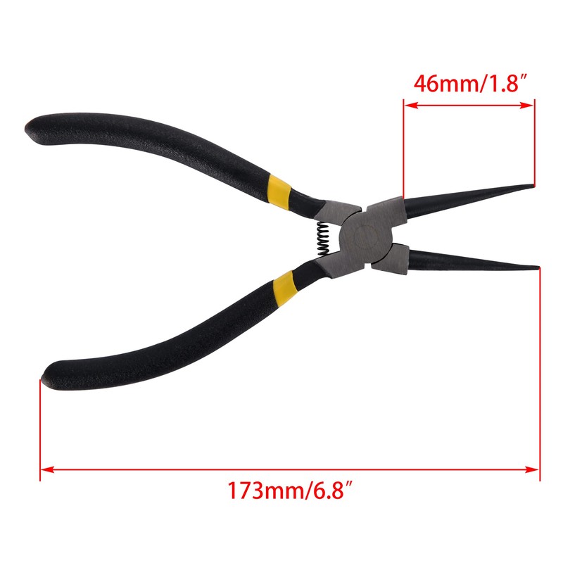WOOSTAR Tip Grips Internal Tool Straight-nose Snap Retaining Ring Pliers