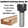 Sinoprotools Spoilboard Surfacing Router Bits 1/2" Shank,Planer Bits with Indexable