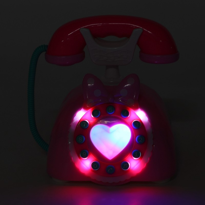 Bilingual Musical Telephone Baby Children Educational Development Pretend Play Toy