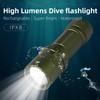 Amkulop Dive Light Scuba Diving Flashlight, Super Bright Waterproof Torch,