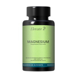 Glicinato de Magnesio | 90 Cápsulas con 800 mg por Porción | Suplemento de Alta Absorción y Relajación Nocturna con Magnesium Glycinate | Hombres y Mujeres