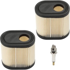 Jinerdony 36905 Air Filter (Pack of 2) suitable for Toro Recycler 22 6.5HP 20016 20017 20018 Lawn Mower with Tecumseh RJ19LM Spark Plug