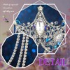 JAKAWIN Rhinestone Wedding Tiaras and Crowns Tassel Crystal Bridal Headpiece