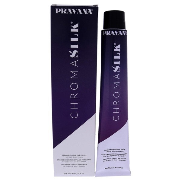 Pravana ChromaSilk Creme Hair Color - 4.37 Golden Violet Brown Unisex 3 oz, (I0105047)