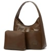 Pocadri Women Tote Handbags Chic Vegan Leather Tote Bag Purse