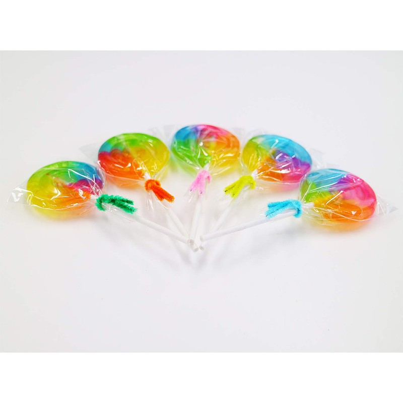 100 count rainbow pop candy (candy with sticks)