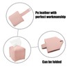 Wuyituart Pink Tissue Box Cover 5 Inch PU Leather Cube