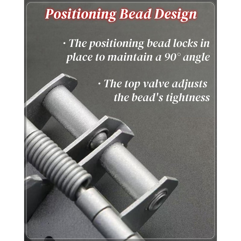 4 Pack Door Hinges Matte Silver, Manganese Steel, 4 Inch