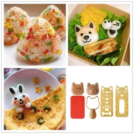 Random Living Cute Animal Pattern DIY Rice Sushi / Bread Bento Shaper