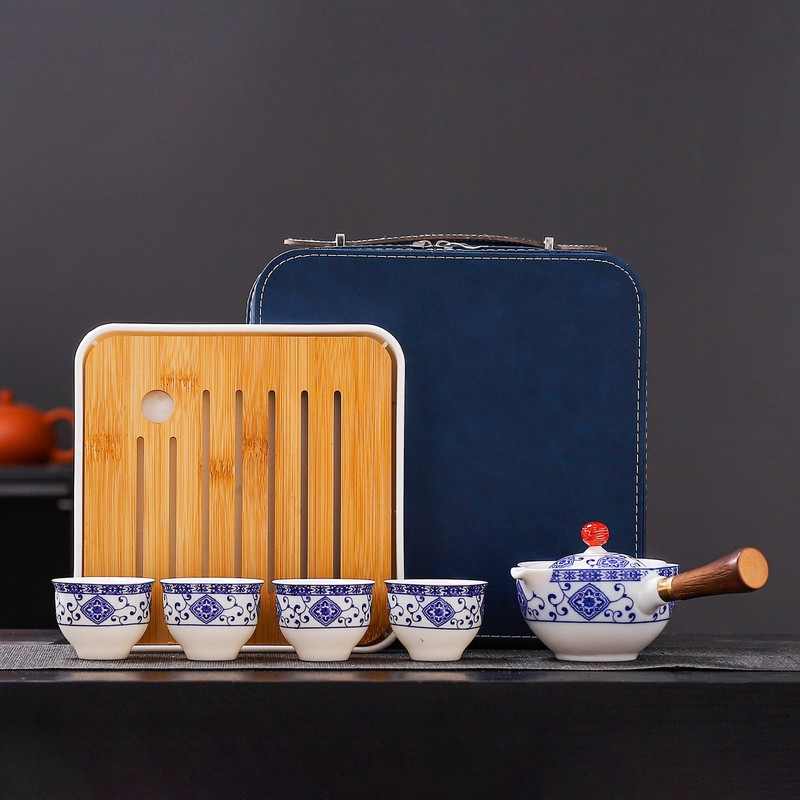 REOWONU Chinese tea set Gongfu tea set, Portable Teapot Set