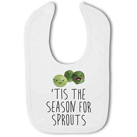 BWW Print - Tis the Season for Sprouts ...funny christmas - Baby Bib, Boy or Girl
