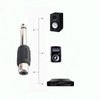Eledabra 8Pcs RCA Female Jack to 6.35mm 1/4" Male Mono