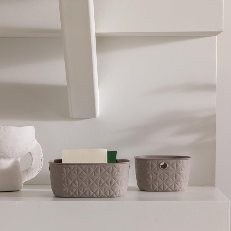 CURVER Softex Basket 4L Gray Beige | Basket Storage Small