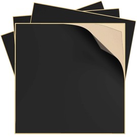 Incycall Pond Liner Repair Kit- 8.27x8.27in Butyl Rubber & HDPE Self-Adhesive Patches-Strong Adhesive Watertight Seal for DIY Pond Liner Patches,Garden Pond Cover,EPDM/HPDE Liner Seam Fix (4 PCS)