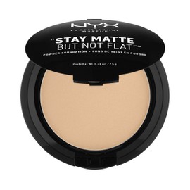 NYX Professional Makeup, Stay Matte Not Flat, Base de Maquillaje en Polvo, Tono Medium Beige, 7.5g                                                    