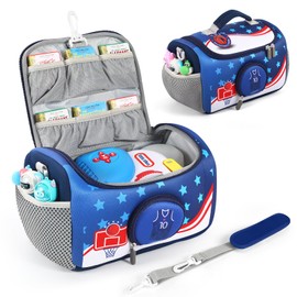 OUKNAK Carrying Case Compatible with Little Tikes for Story Dream Machine Books Starter Set, Storage Carrier Bag for Little Tikes for Storytime Audio Play Real for Littles Character Collection (Sky)