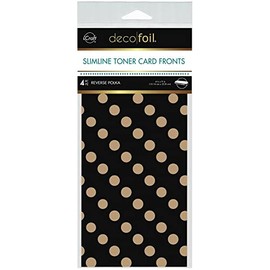 Deco Foil Kraft Toner Sheets 4"x 9" 4 Pack - Reverse Polka