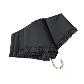 Hiino Nano 2023 Parasol Folding Umbrella, Women's, Ultra Lightweight, Approx. 6.8 oz (173 g/193 g), UV Protection, Thermal Blocking, Sun or Rain, Plant Rattan, Aluminum, J-Shaped Handle, Cute, Parasol