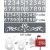 Mailbox Numbers, Reflective Mailbox Numbers for Outside (6 Sets), Waterproof