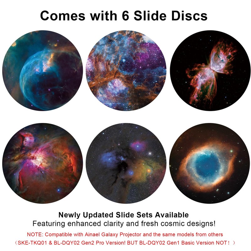 Ainael Galaxy Projector Disc - Ultra HD Projection Screen Compatible