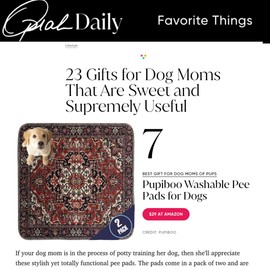 PUPIBOO Washable Pee Pads for Dogs - XXL (1 Pack) 6 FT X 6 FT Super Absorbent Reusable Puppy Training Pads - 100% Waterproof, Leak-Proof & Non-Slip Whelping Pads for Pet Housebreaking