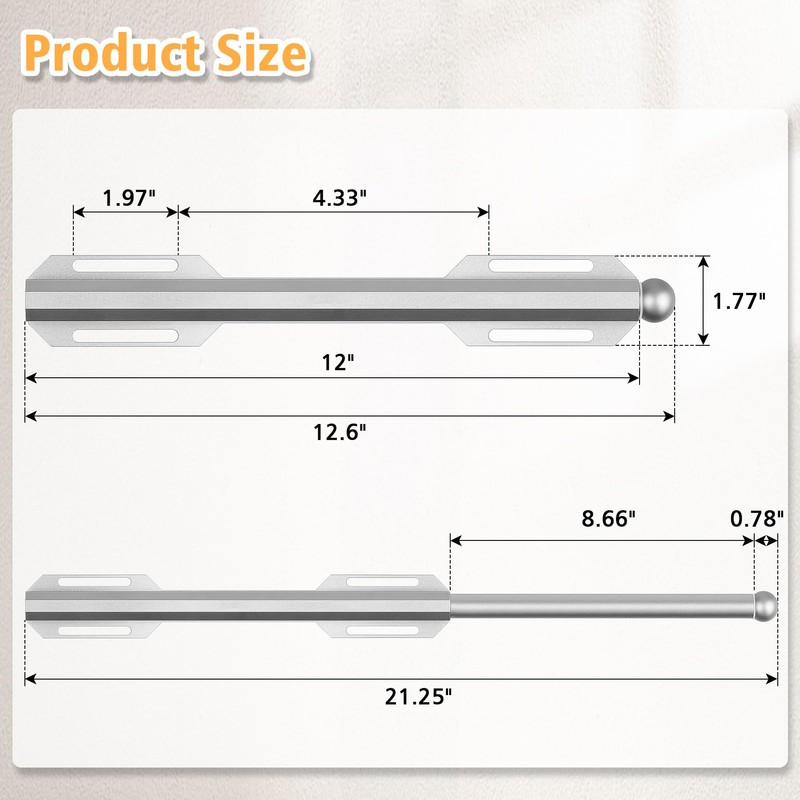 Valet Rod For Closet Pull Out, Heavy Duty Adjustable Valet