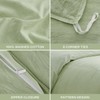 SAPHREAS Twin Size Sage Green Duvet Cover 100% Washed Cotton