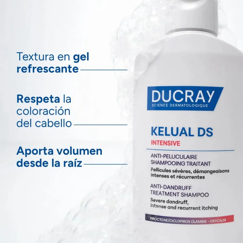 Shampoo Anticaspa Ducray Kelual DS Intensive para Caspa Severa y