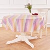 Solino Home Stripe Linen Round Tablecloth - Multicolor Gelato Stripe
