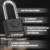 Heavy Combination Lock with Long Shackle, Weatherproof Outdoor Anti-Theft Security