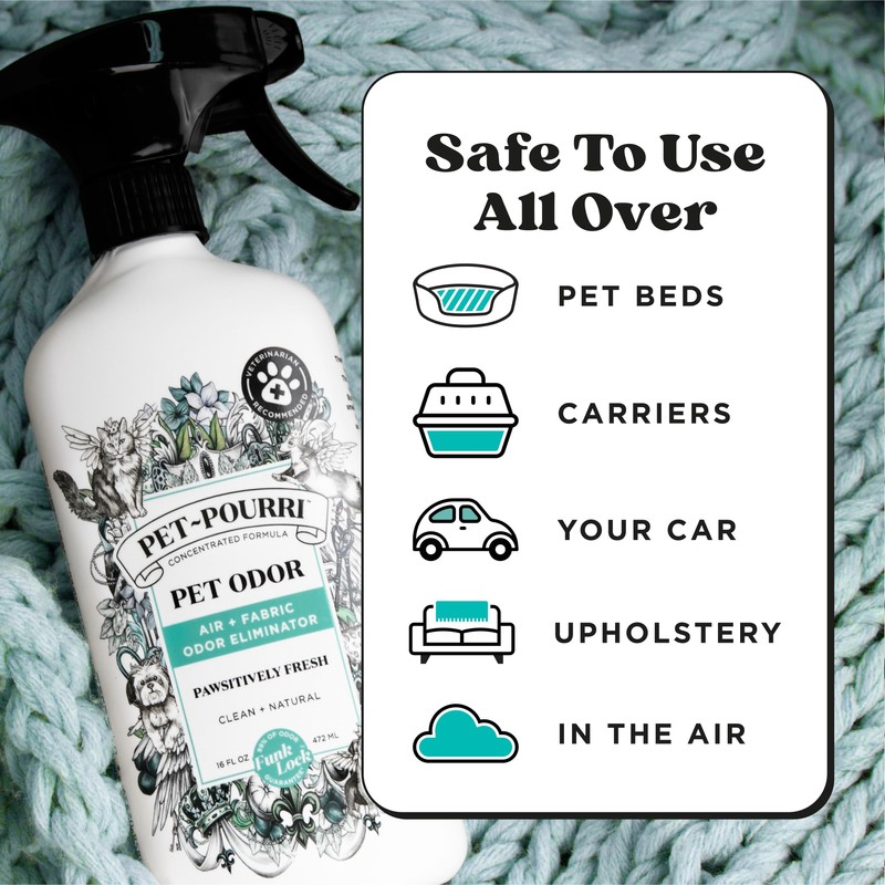 Pet-Pourri Pawsitively Fresh Pet Odor Deodorizer Spray, 16 Fl Oz,