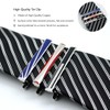 Wedding Tie Clips For Men/Black Blue Red Enamel 2 Inch