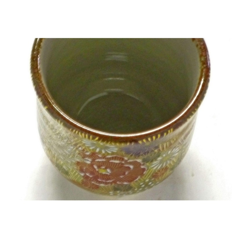 九谷焼 [Three Feet Tea Bowls] (180ml) 加賀 For M 'Lord,