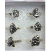 Natural Creations Sterling silver ring size 8 Meteorite Raw