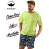 sesto senso Men's Short Cotton Pyjamas Summer Short Sleeve, Green