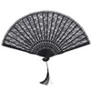 Abanico plegable de bambú para danza, abanico de mano estilo
