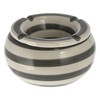 Storm ashtray, diameter 13.5 cm, grey and white stripes, wind